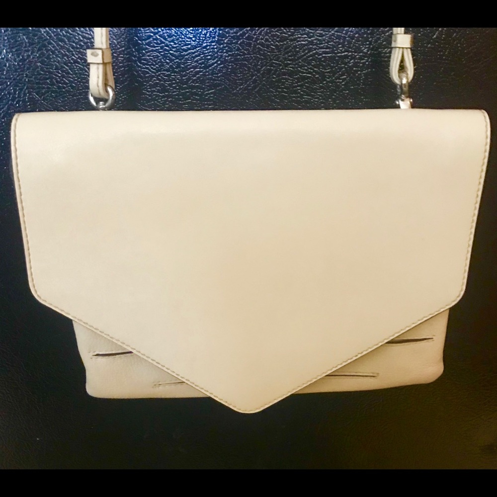 Banana Republic off white day/night clutch purse